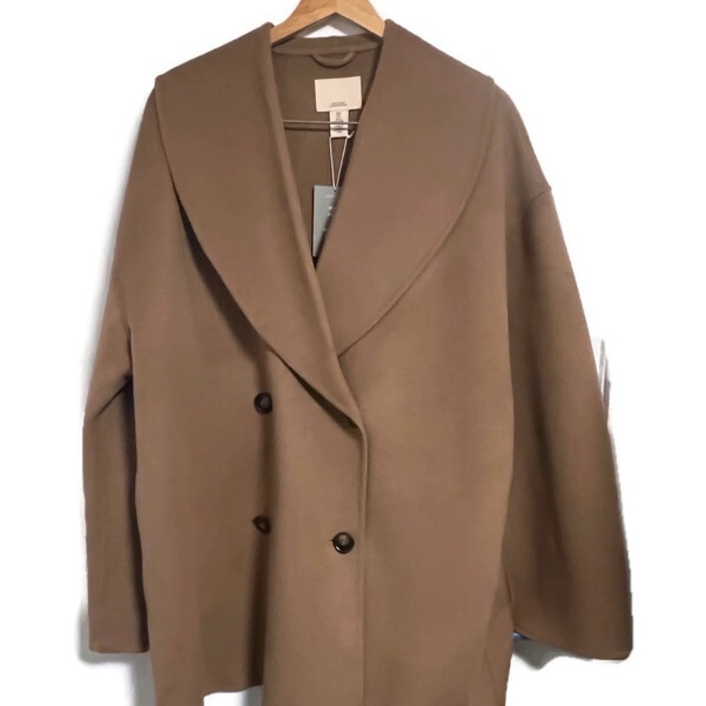 NWT H&M Elegant Tan Women's Coat, size
